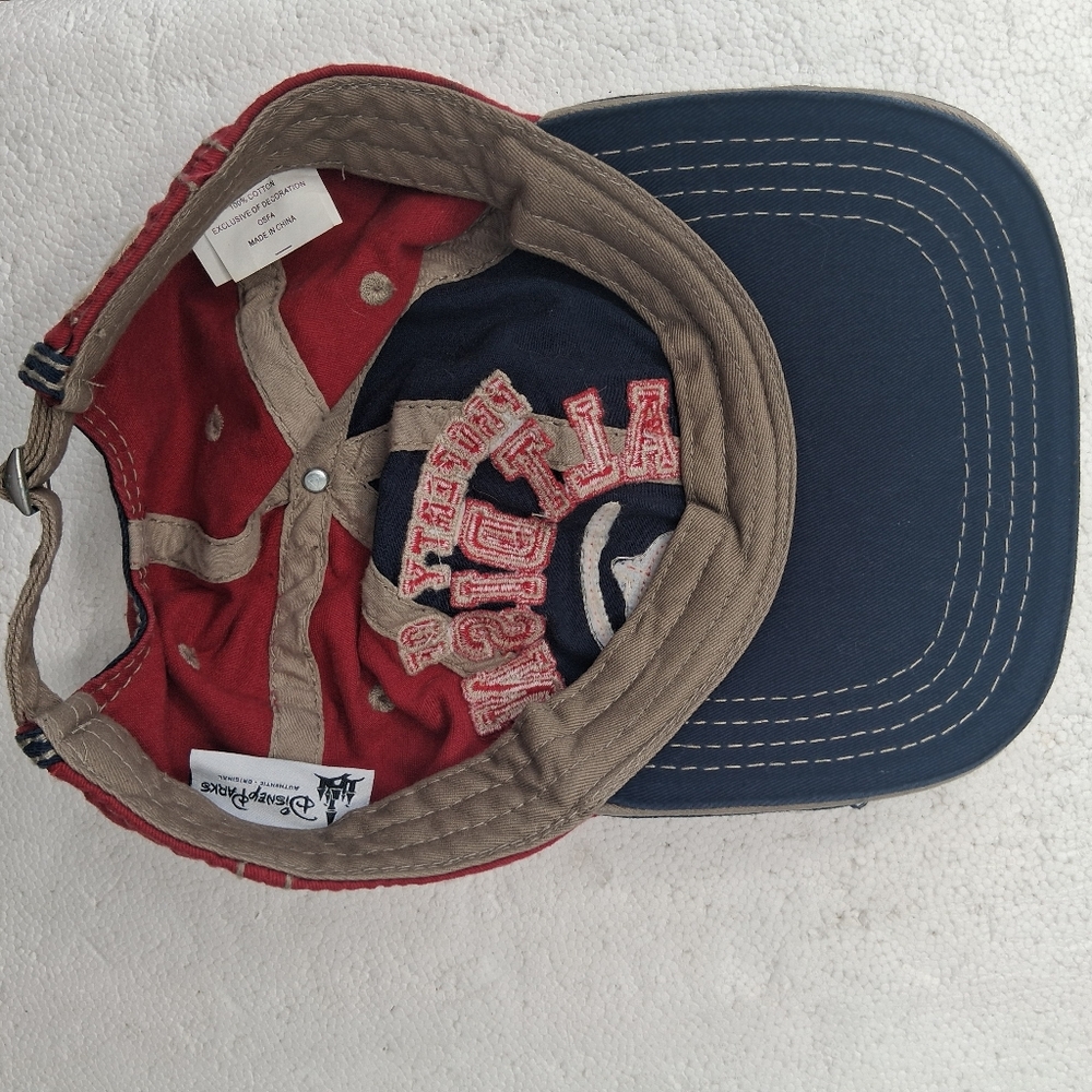 Disney Parks Kids Baseball Cap Embroidered Logo Red, Navy One Size - Picture 7 of 11